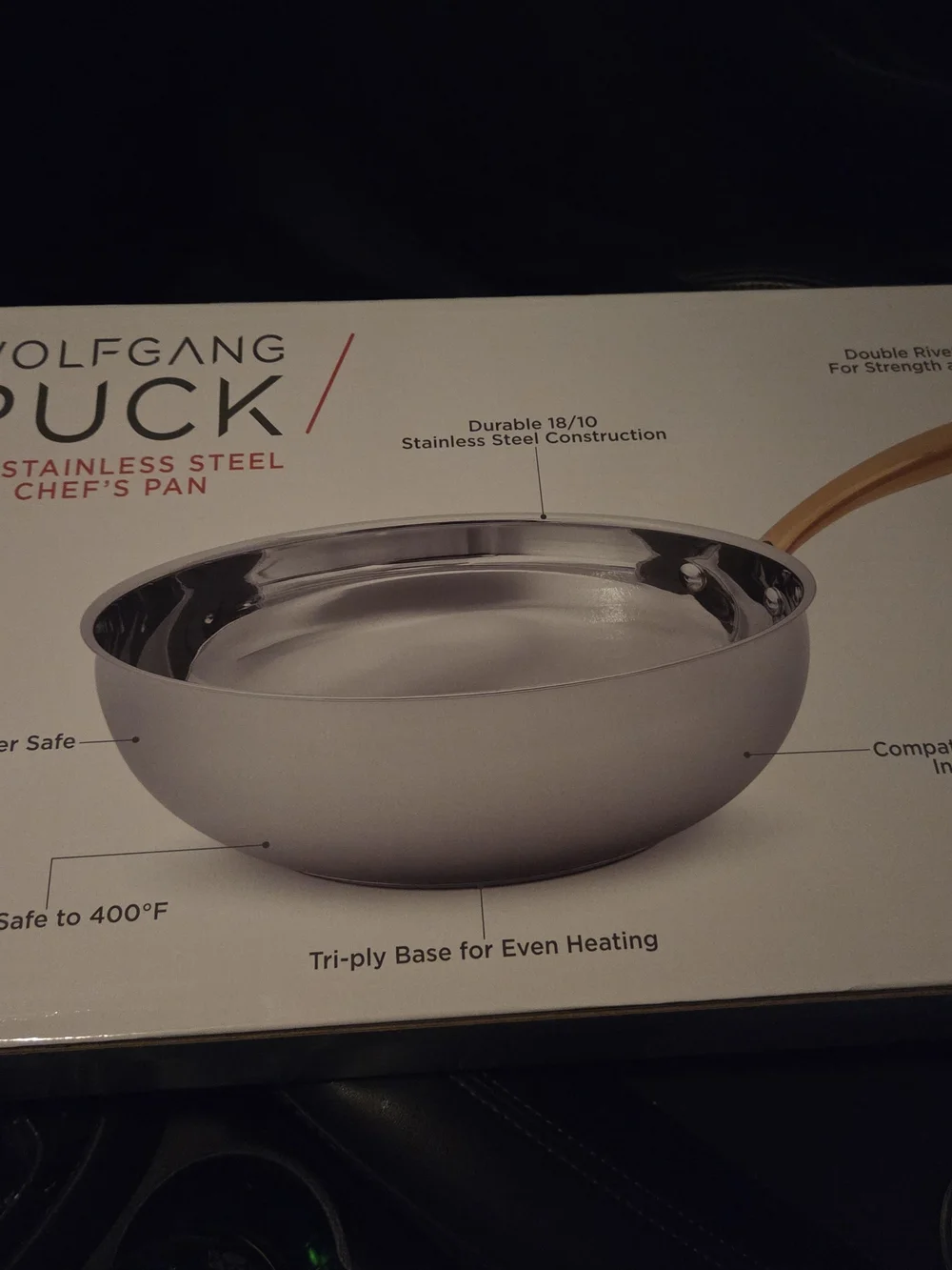 Wolfgang Puck Stainless Steel Chef's Pan - Silver